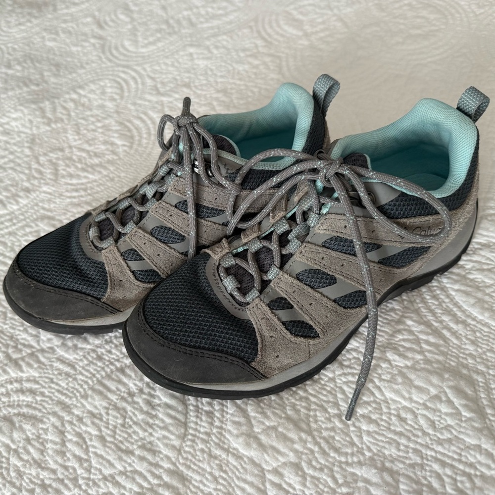 Columbia Blue and Gray Athletic Hiking Shoes